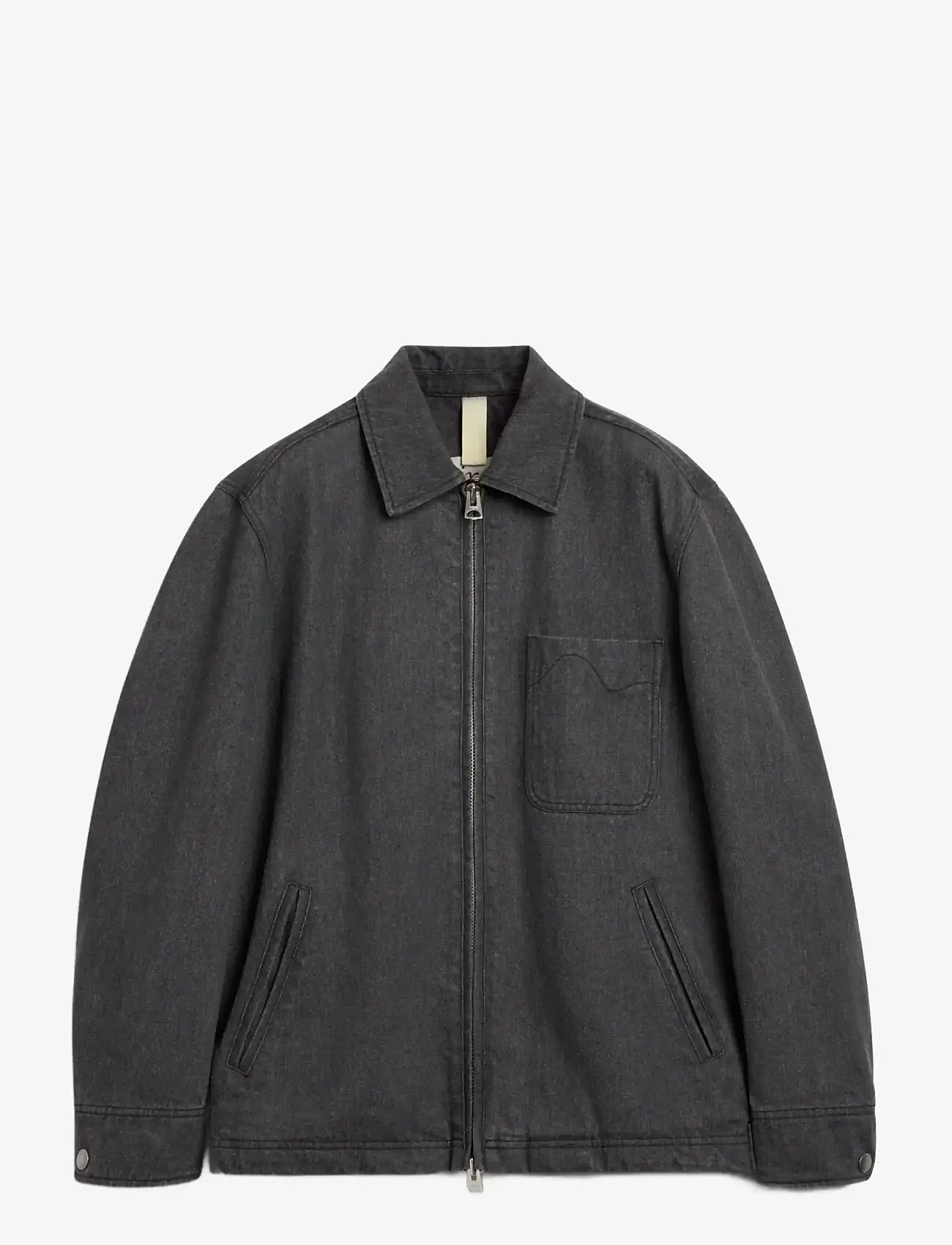 Brixtol Textiles - Martin Washed Black - light jackets - washed black - 1