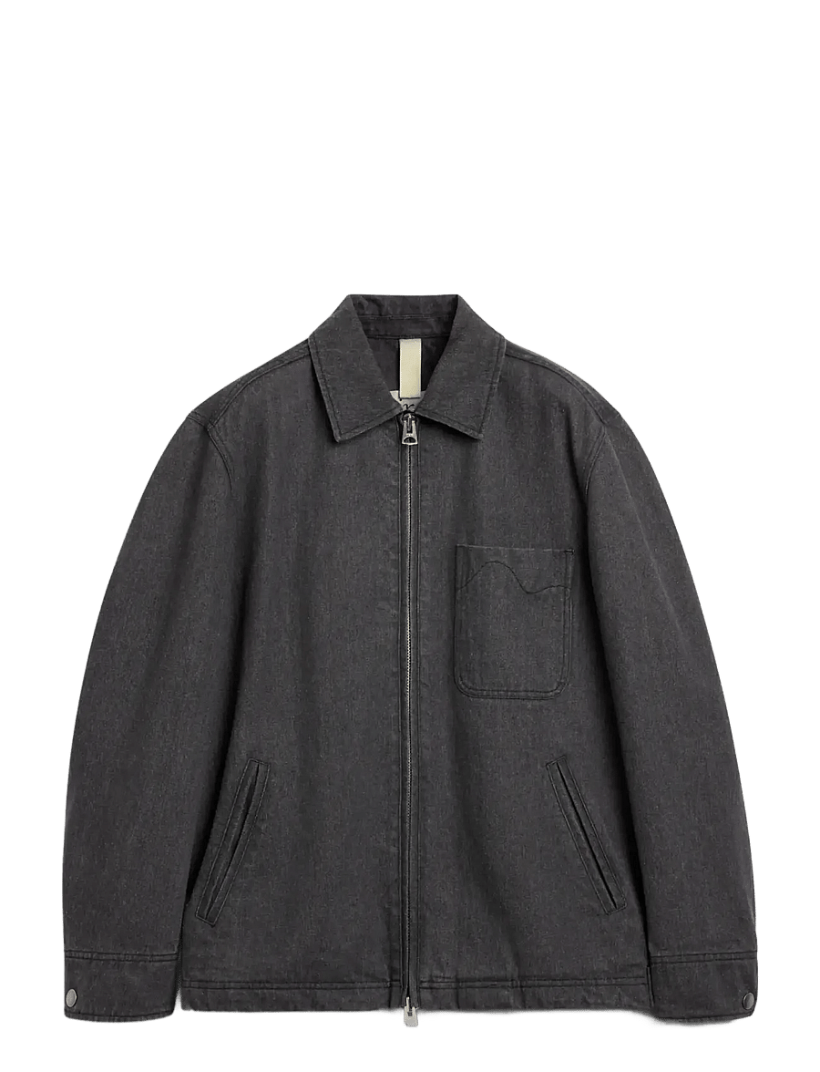 Brixtol Textiles - Martin Washed Black - kurtki-wiosenne - washed black - 1