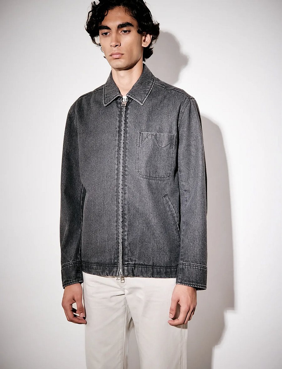 Brixtol Textiles - Martin Washed Black - kurtki-wiosenne - washed black - 0