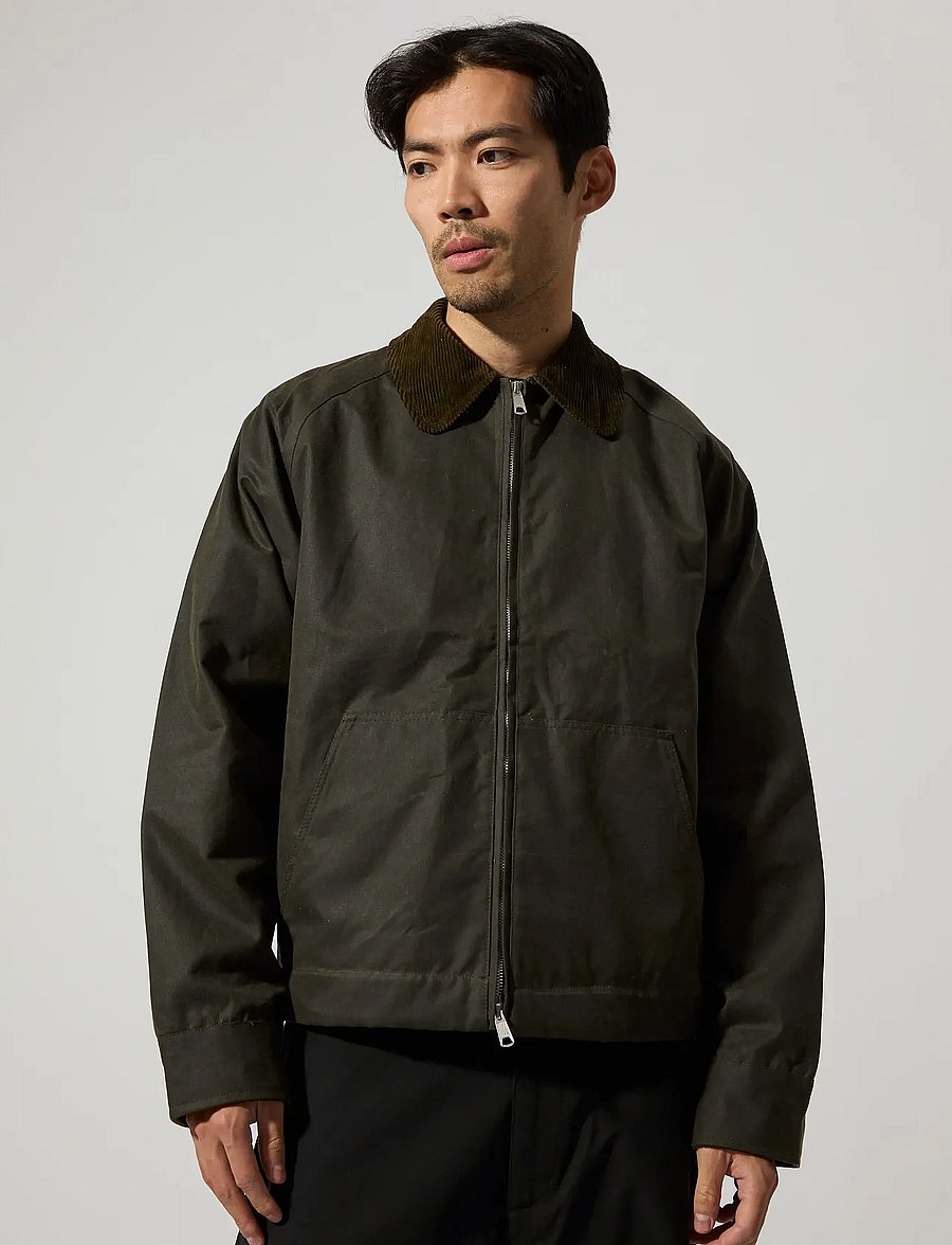 Brixtol Textiles - Carter Wax - olive - 4
