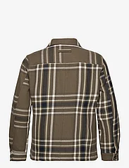 Brixtol Textiles - Frank Check - overshirts - olive/navy - 1