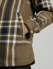 Brixtol Textiles - Frank Check - overshirts - olive/navy - 6