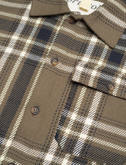 Brixtol Textiles - Frank Check - overshirts - olive/navy - 7