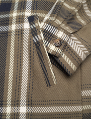 Brixtol Textiles - Frank Check - miesten - olive/navy - 8