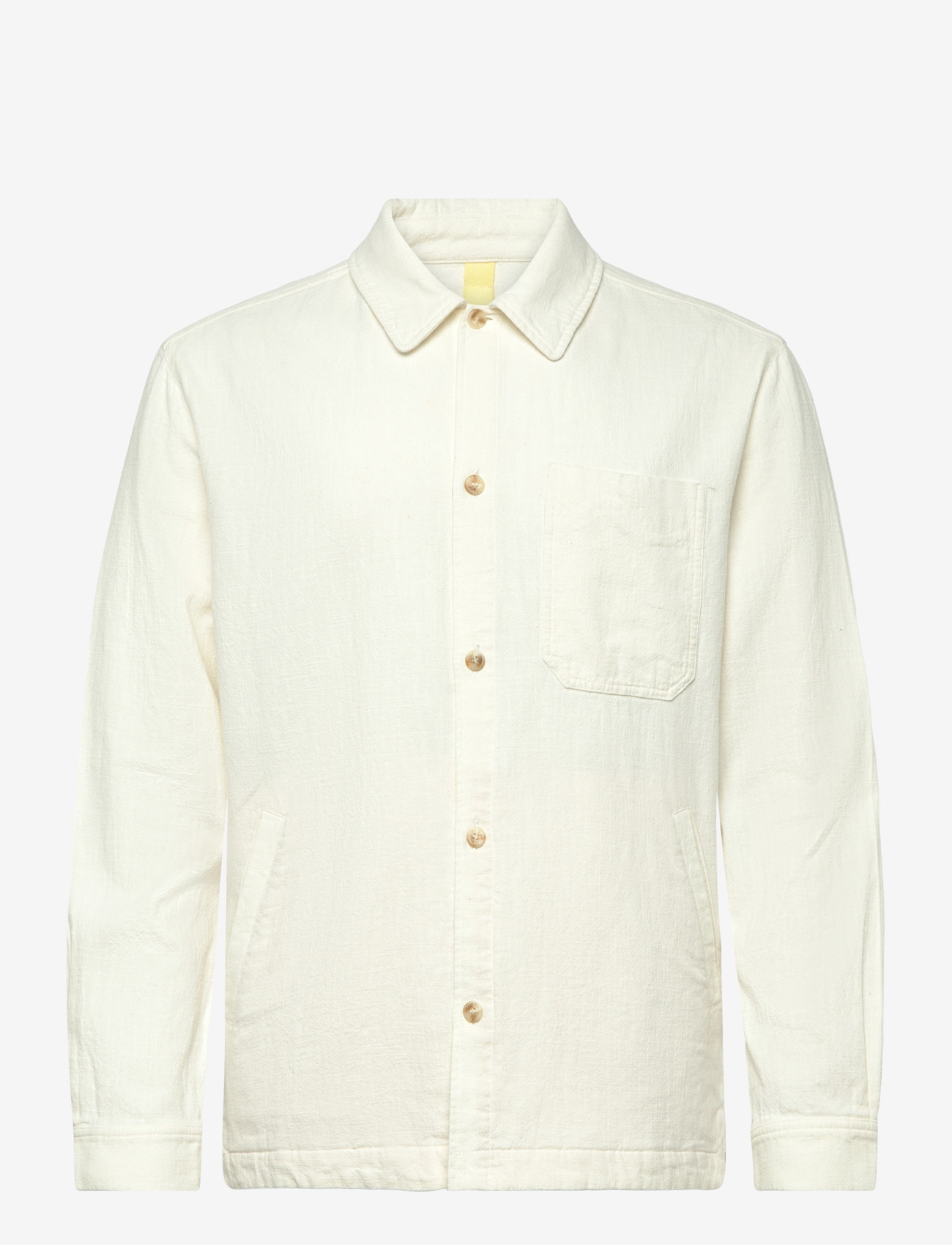 Brixtol Textiles - Frank linen Dark Navy - linen shirts - cream - 1