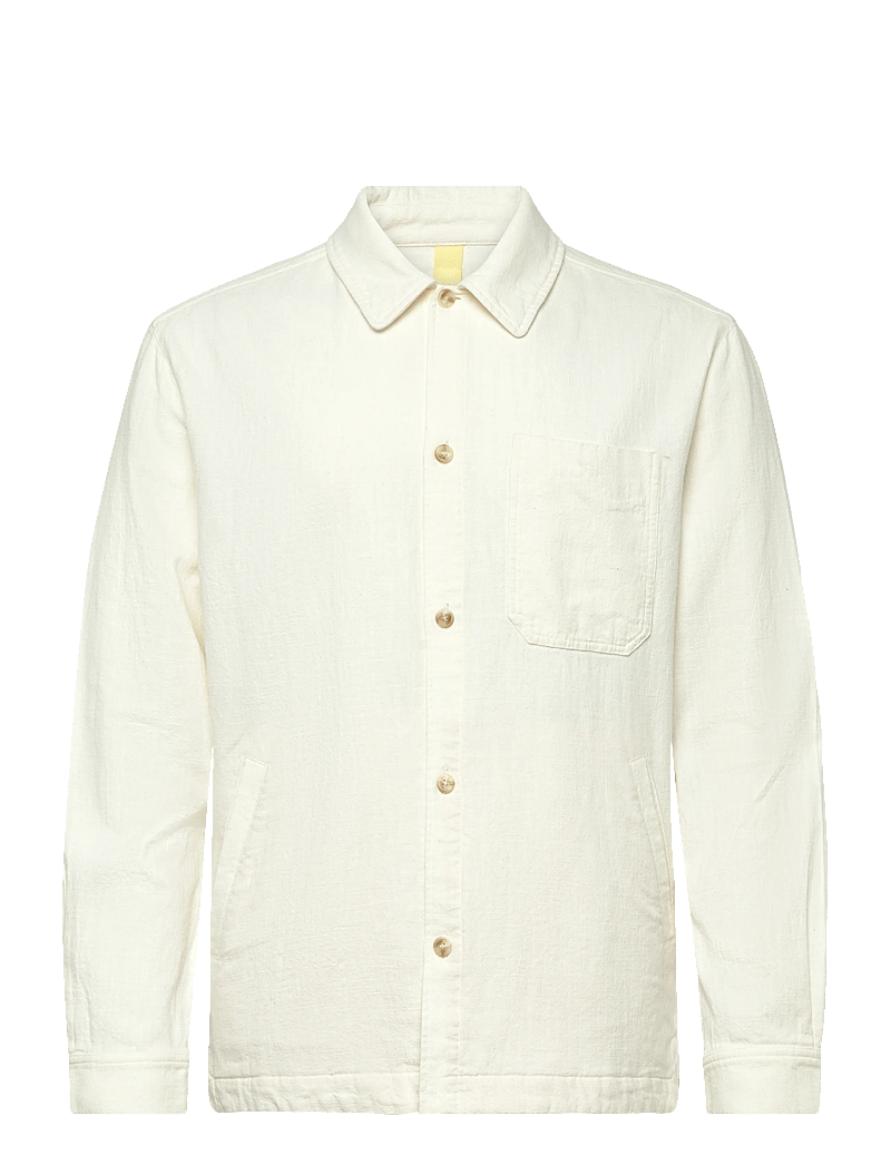 Brixtol Textiles - Frank linen Dark Navy - linen shirts - cream - 1
