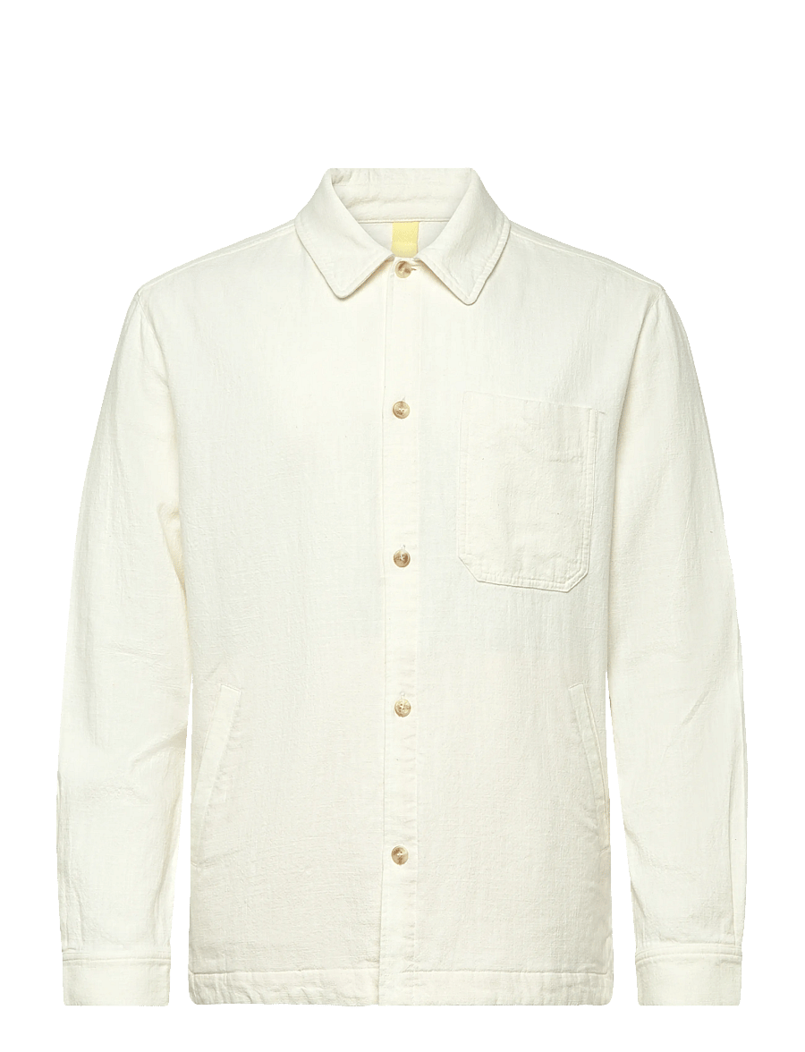Brixtol Textiles - Frank linen Dark Navy - leinenhemden - cream - 1