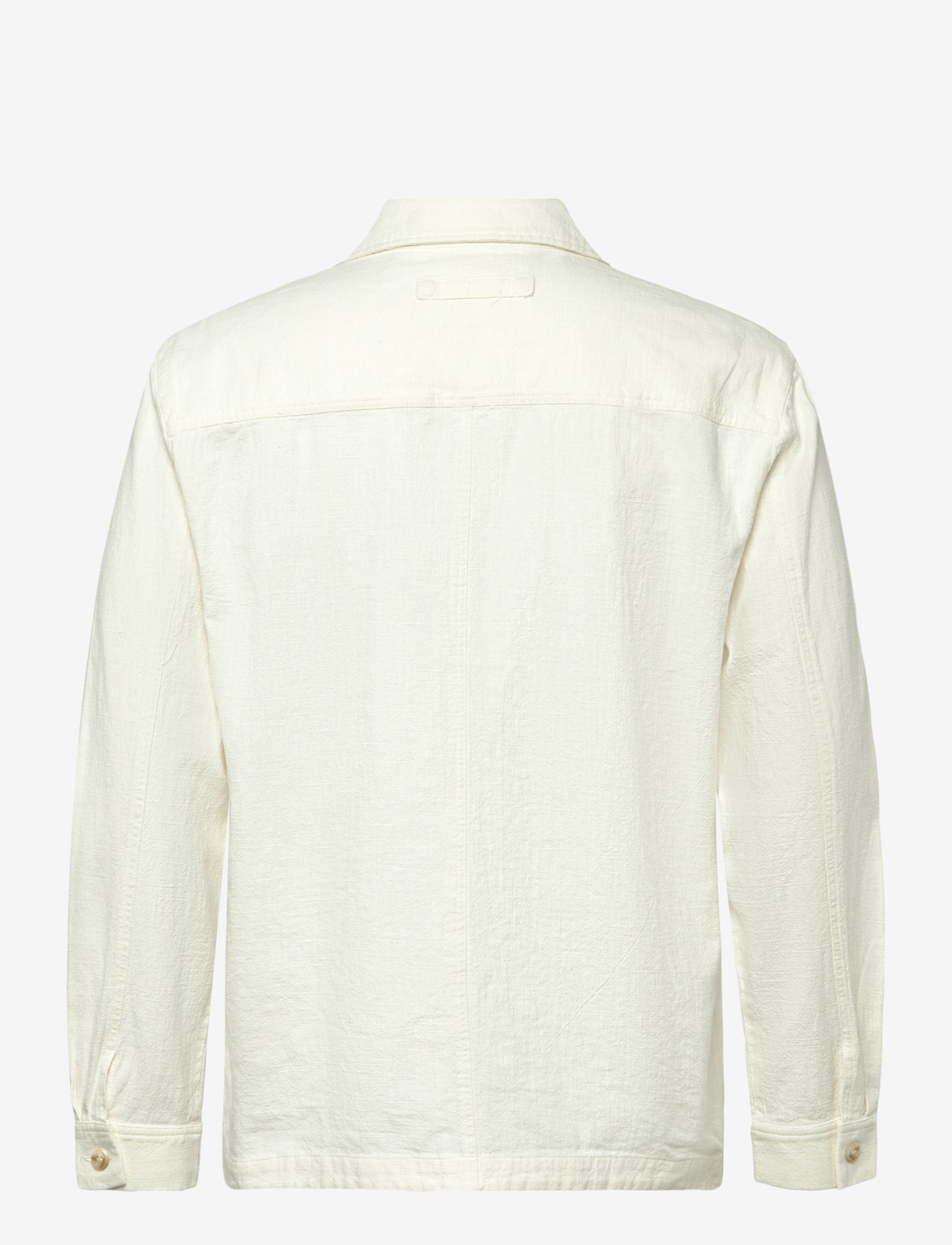 Brixtol Textiles - Frank linen Dark Navy - linen shirts - cream - 2