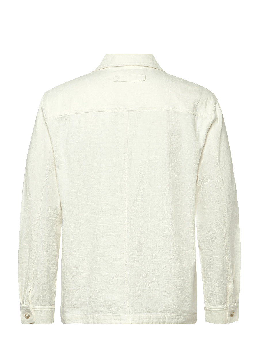 Brixtol Textiles - Frank linen Dark Navy - leinenhemden - cream - 2