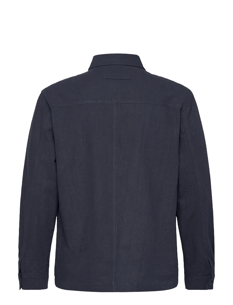 Brixtol Textiles - Frank linen Dark Navy - leinenhemden - dark navy - 2