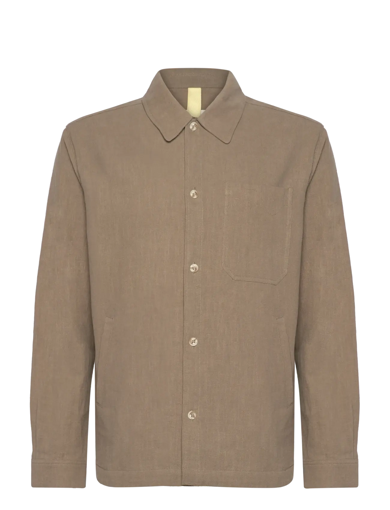 BRIXTOL TEXTILES Frank Linen Dunkel Navy Khaki - M - Herren