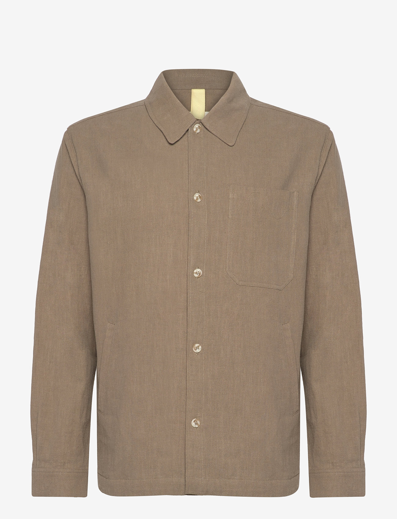 Brixtol Textiles - Frank linen - linneskjortor - light moss - 1