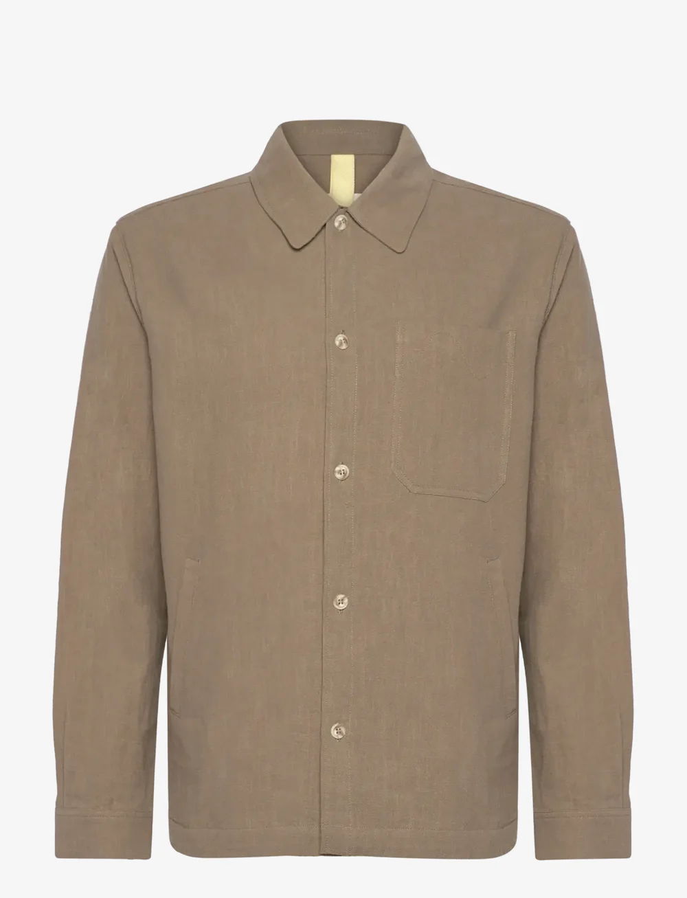 Brixtol Textiles - Frank linen - lininiai marškiniai - light moss - 1