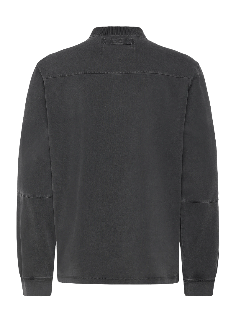 Brixtol Textiles - Cory Washed Dusty Red - langærmede poloer - washed black - 2