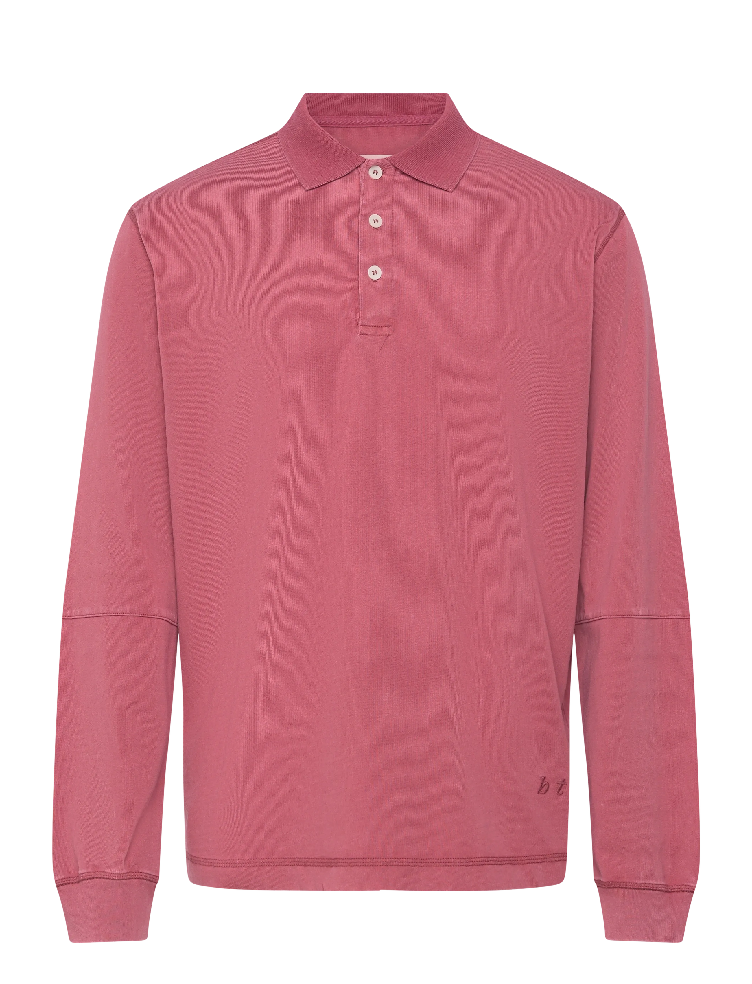 Brixtol Textiles Cory Washed Dusty Red - Sertificēta organiskā kokvilna - WASHED DUSTY RED / pink/rose