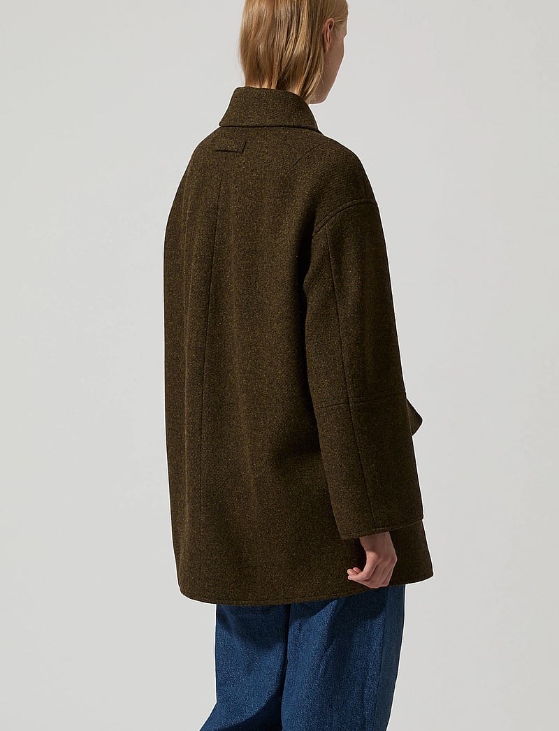 Brixtol Textiles - Edie - mantlid - brown - 3