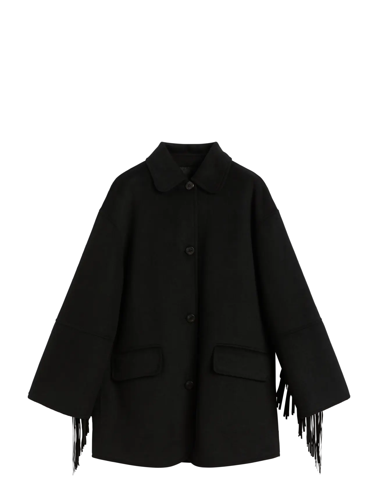 Brixtol Textiles Edie Fringes - Brixtol Textiles - BLACK / black