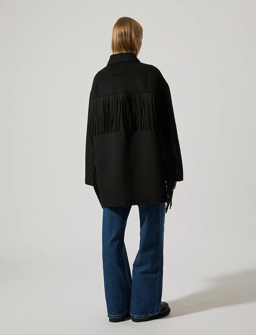Brixtol Textiles - Edie Fringes - black - 3