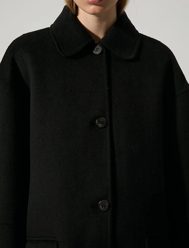 Brixtol Textiles - Edie Fringes - vinterjakker - black - 5