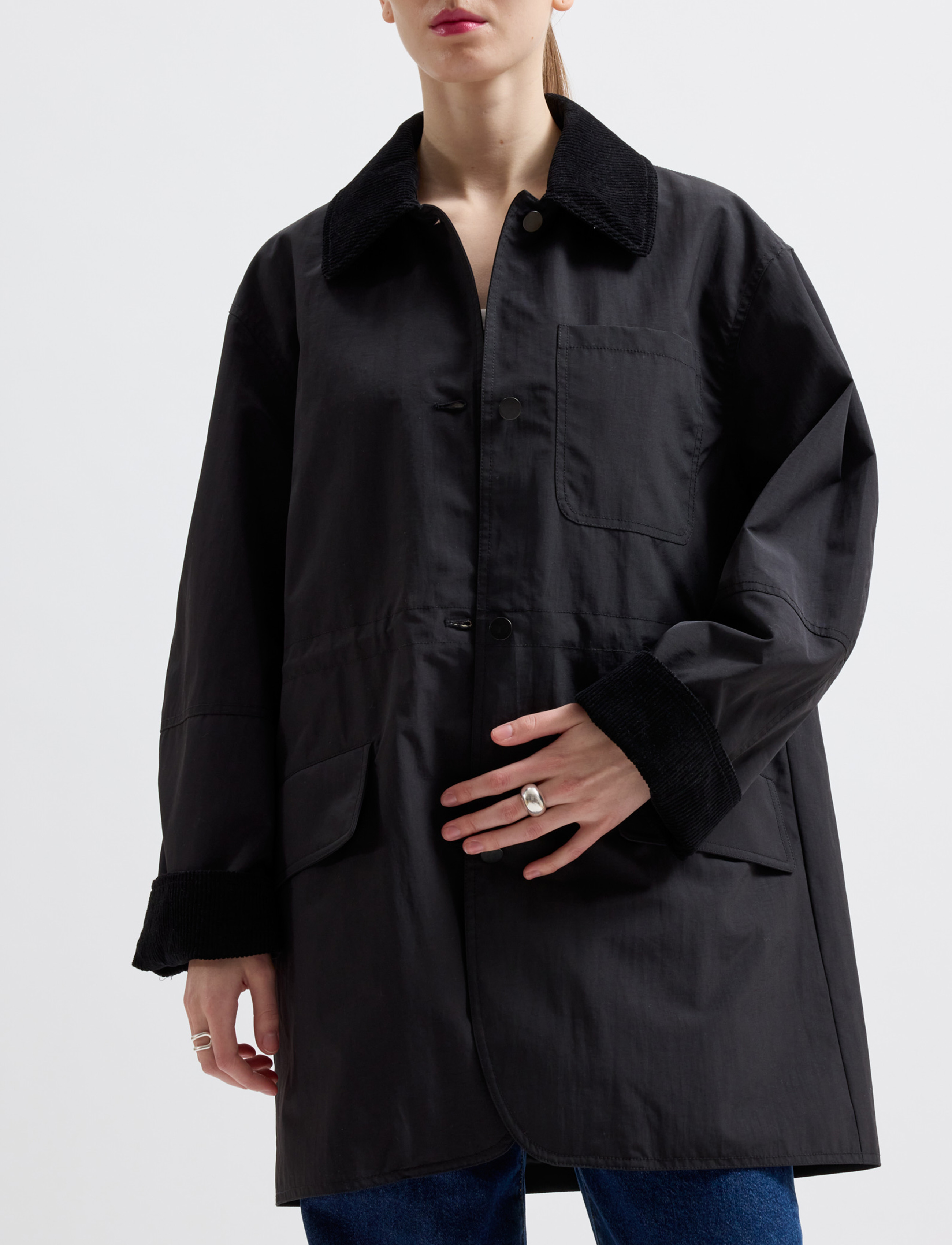 Brixtol Textiles - Billy Nylon Black - outerwear - black - 4