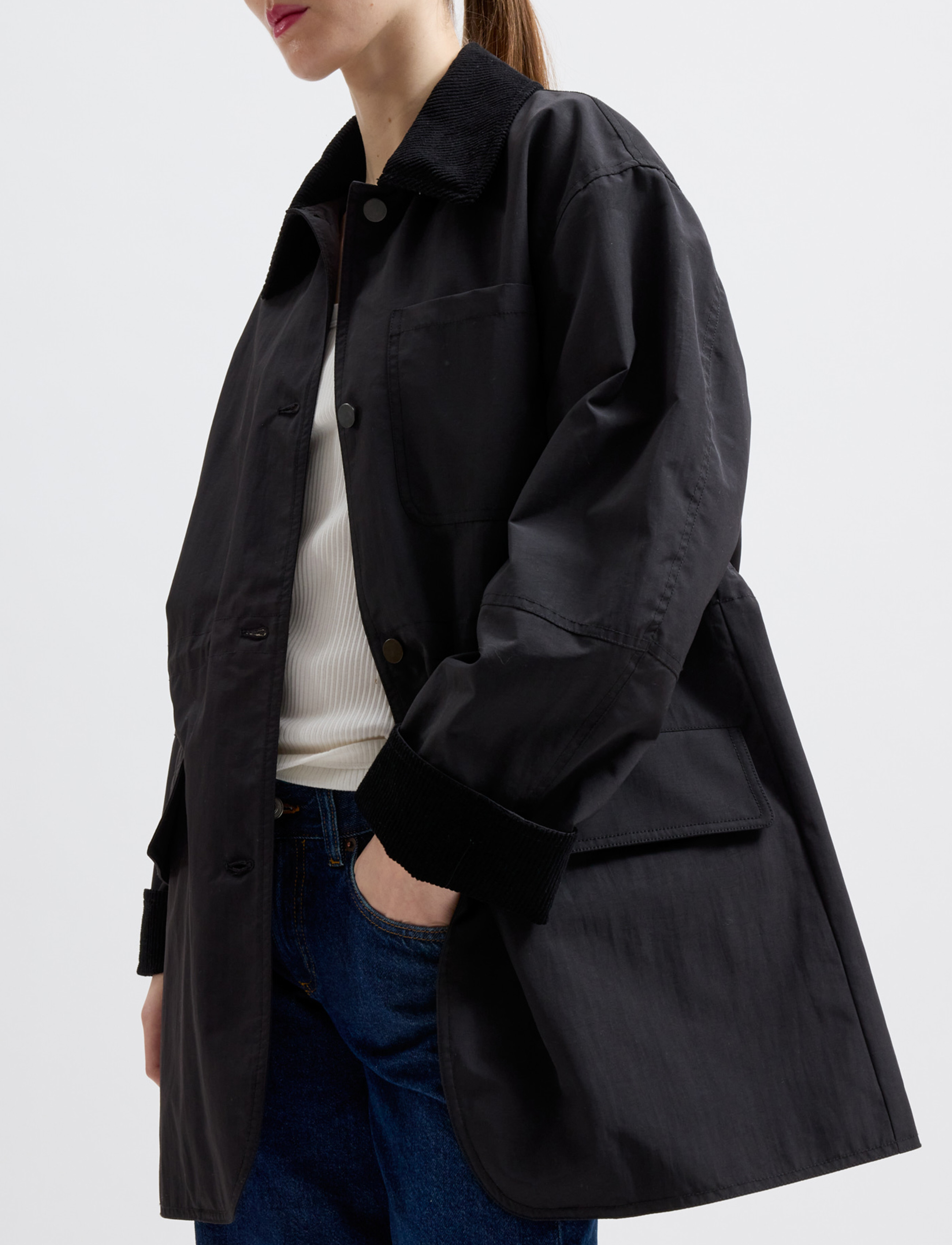 Brixtol Textiles - Billy Nylon Black - outerwear - black - 5