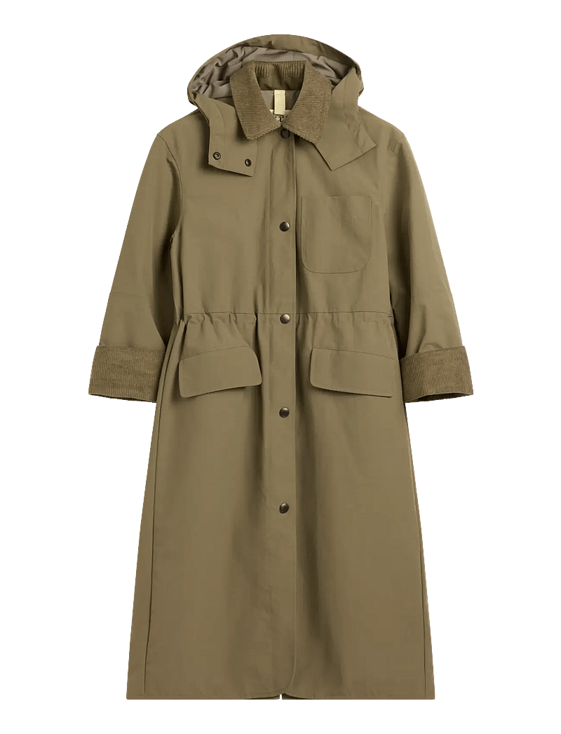 Brixtol Textiles - Joan Jett Nylon Hooded - green stone - 1