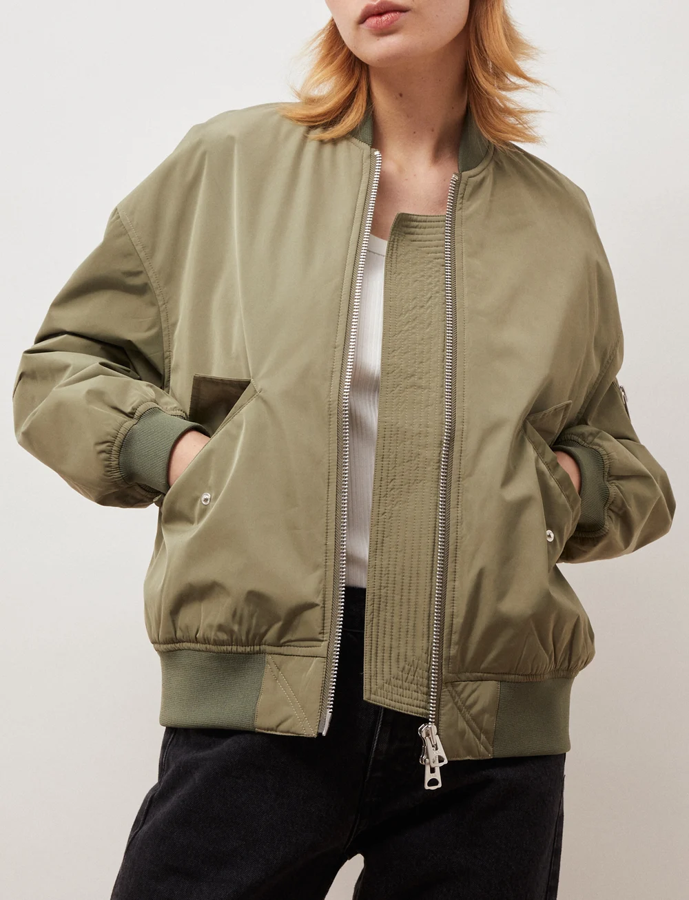 Brixtol Textiles - Francesca - tunna jackor - silver moss - 0