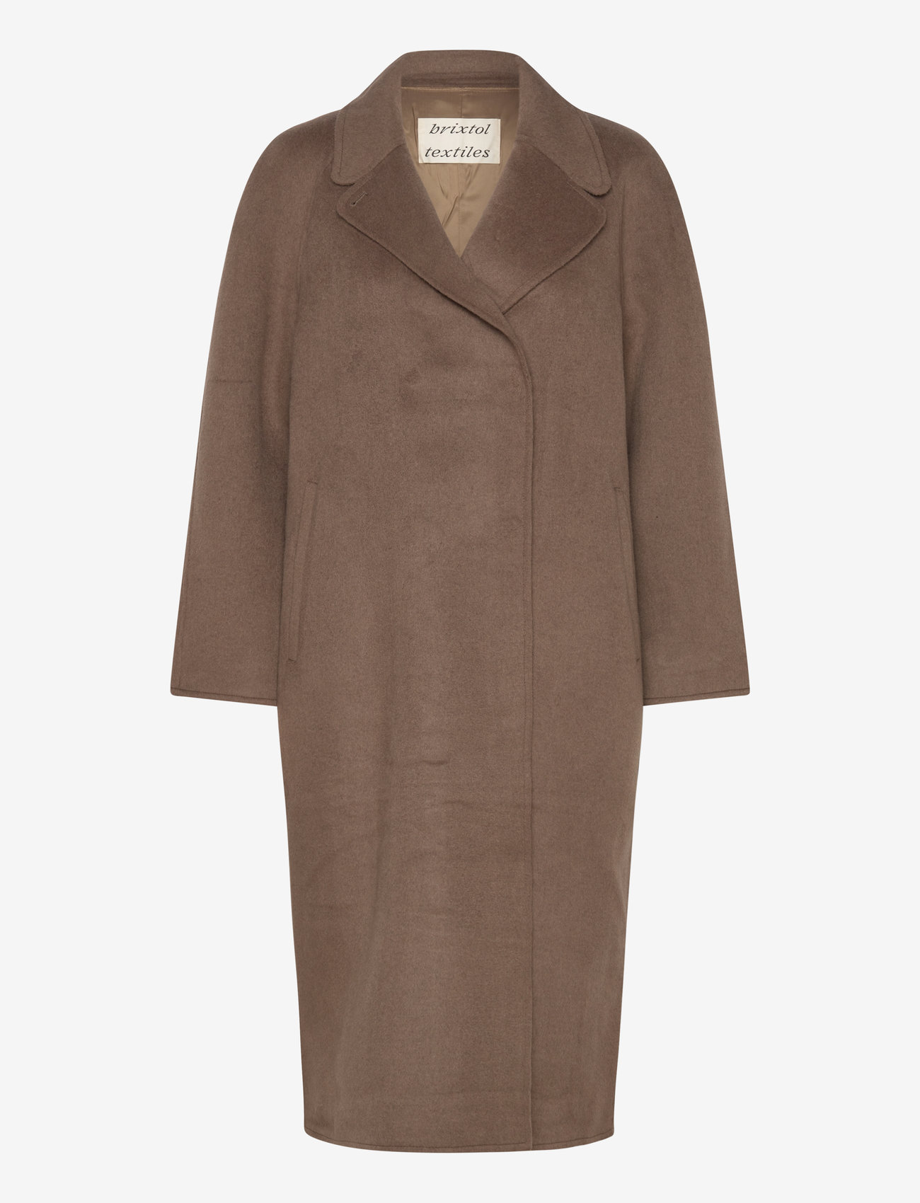 Brixtol Textiles - Deb - ullkappor - taupe - 1