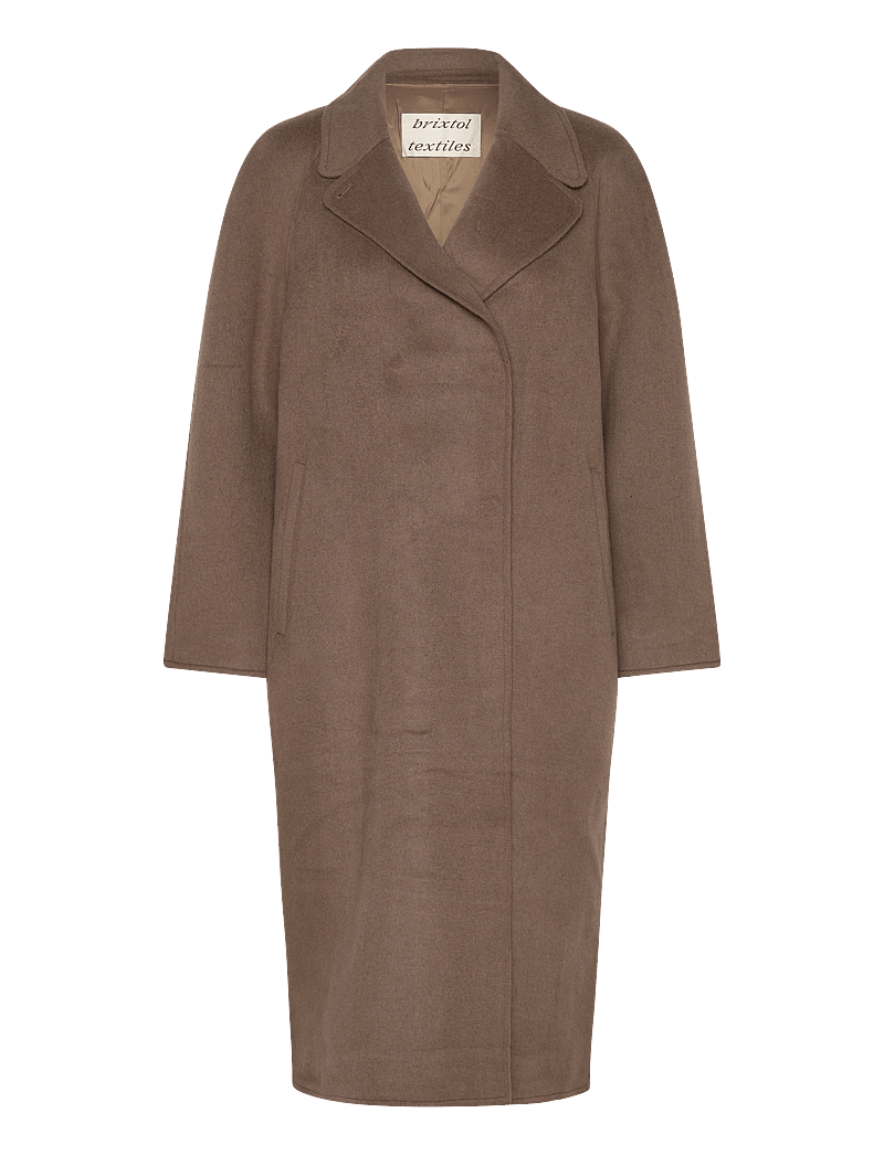 Brixtol Textiles - Deb - ullkappor - taupe - 1