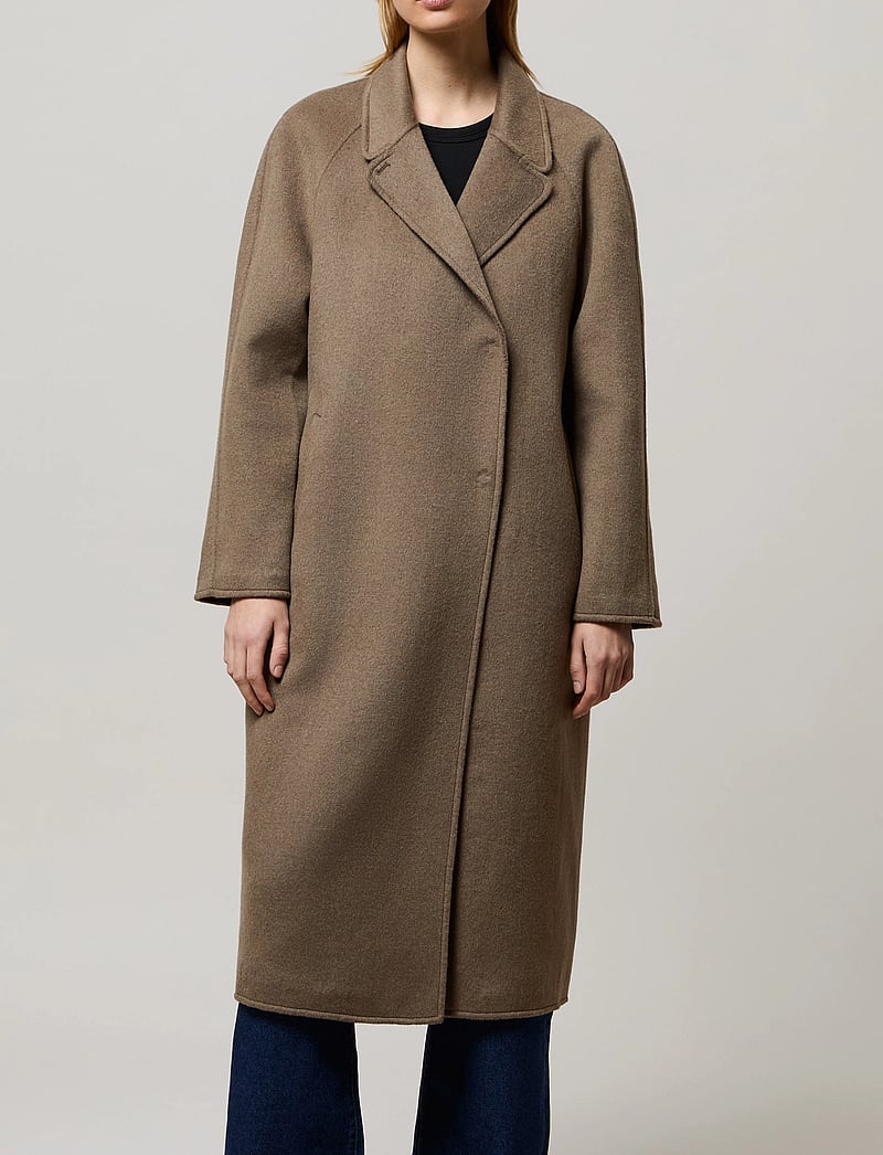 Brixtol Textiles - Deb - ullkappor - taupe - 0