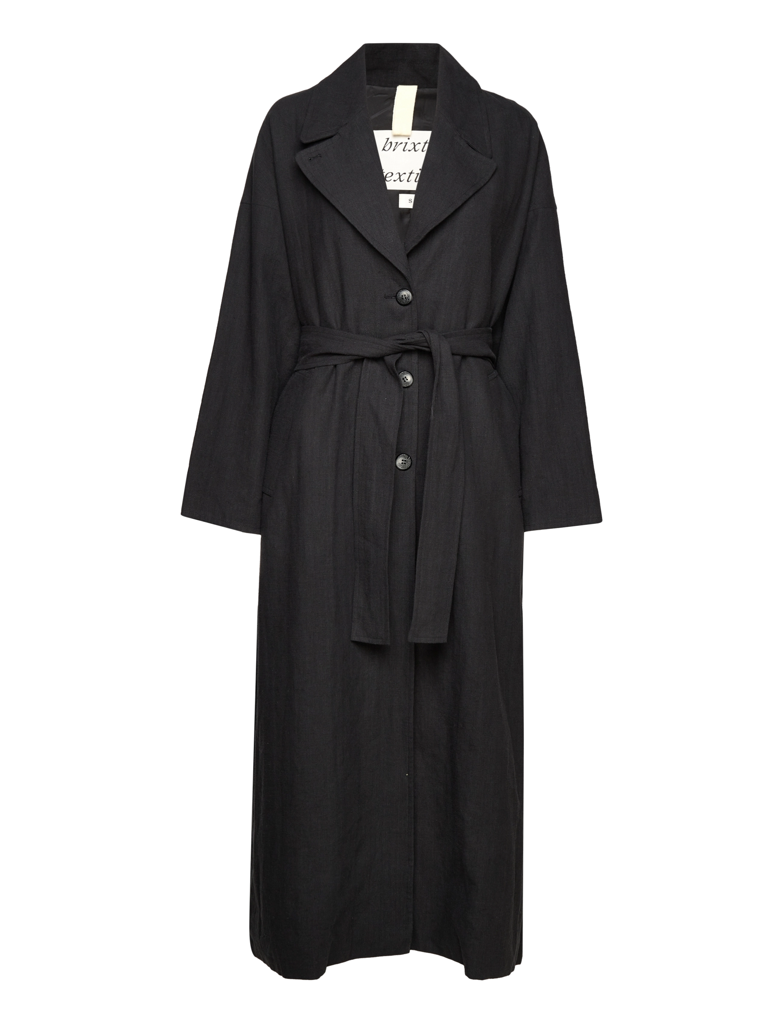 Brixtol Textiles - Odette Linen - black - 1