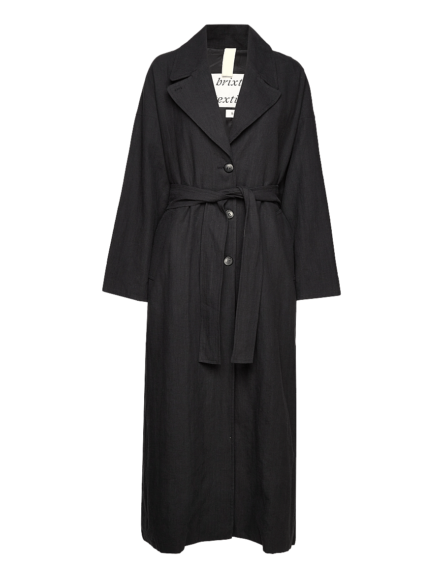 Brixtol Textiles - Odette Linen - black - 1