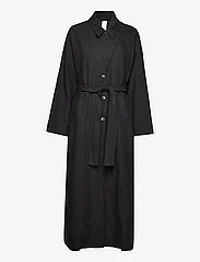 Brixtol Textiles - Odette Linen - coats - black - 1