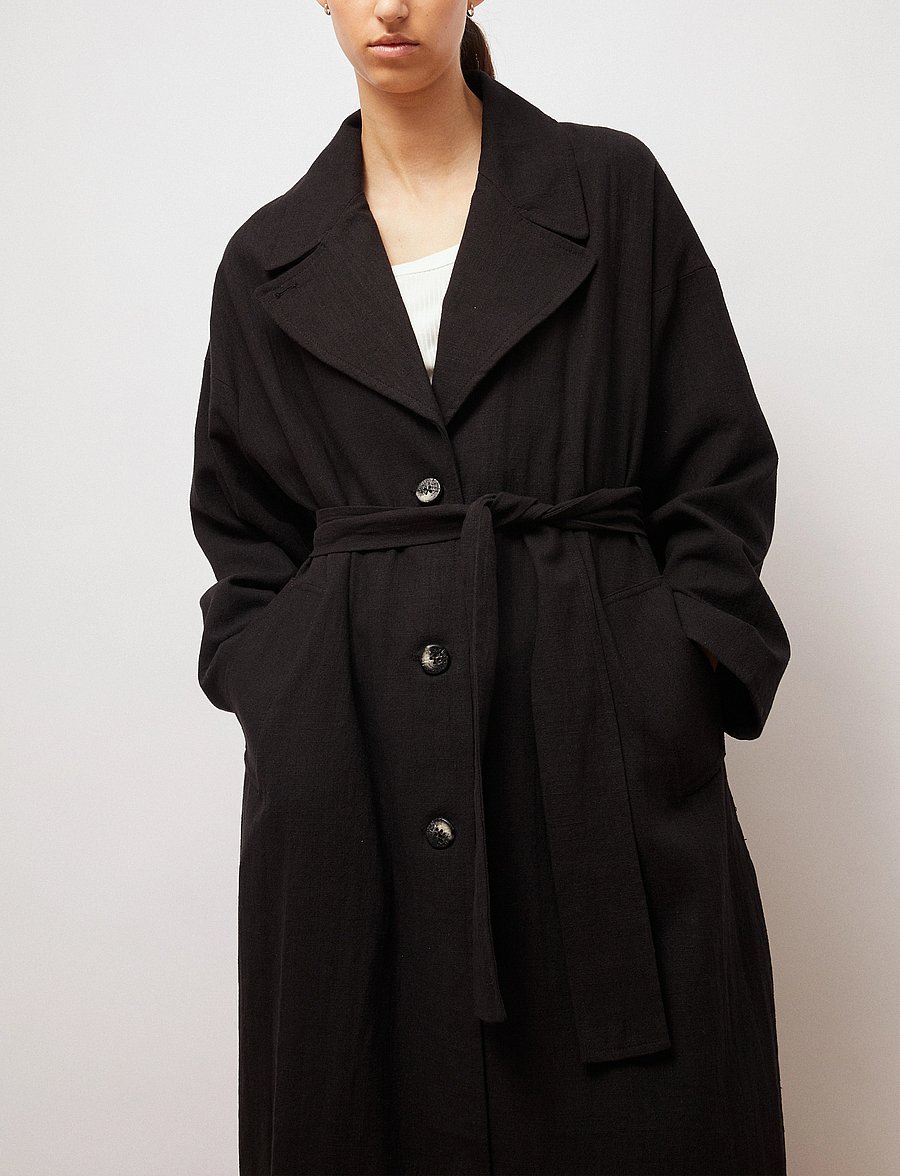 Brixtol Textiles - Odette Linen - black - 4