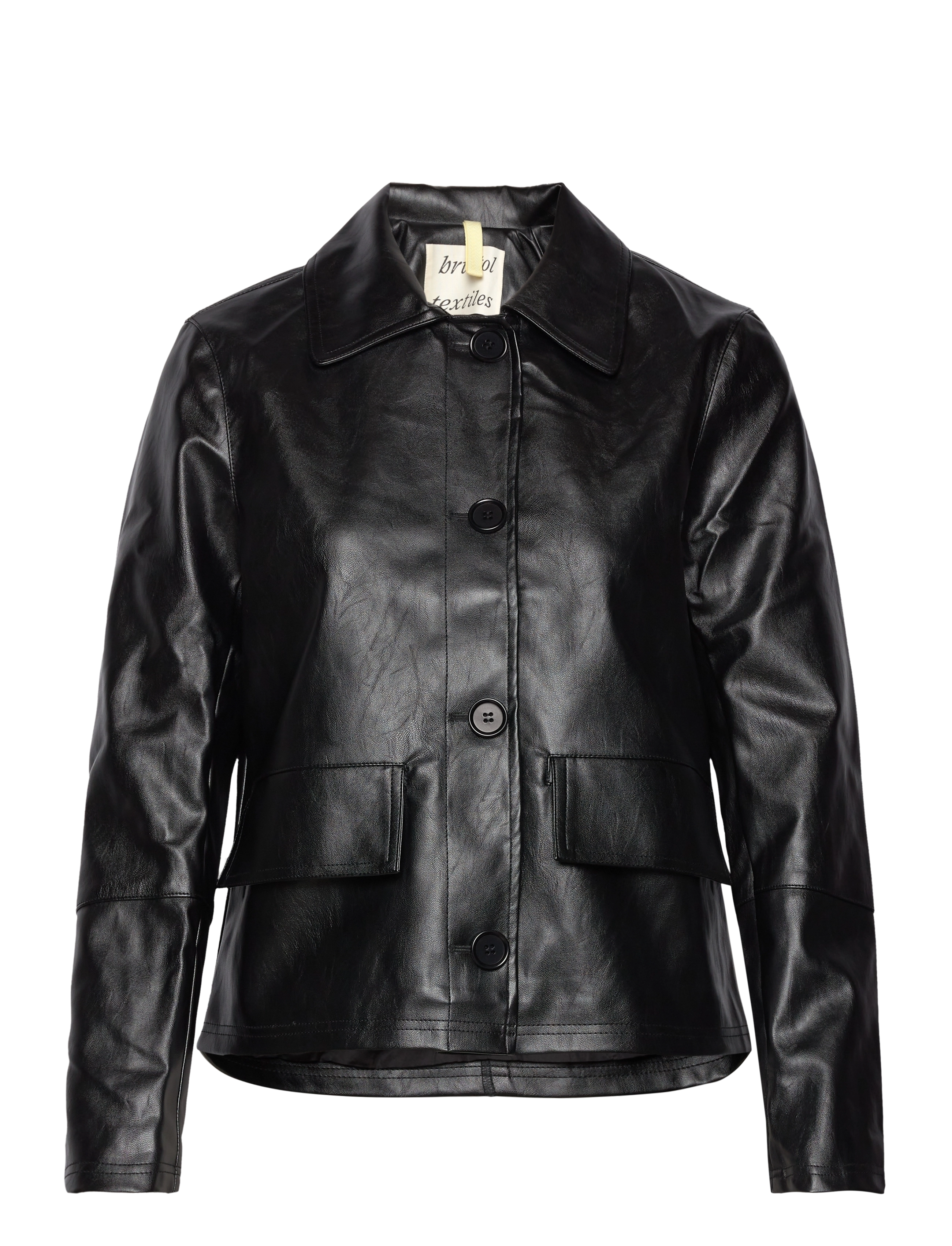 BRIXTOL TEXTILES Sissel Faux Leder Schwarz Schwarz - XS - Damen