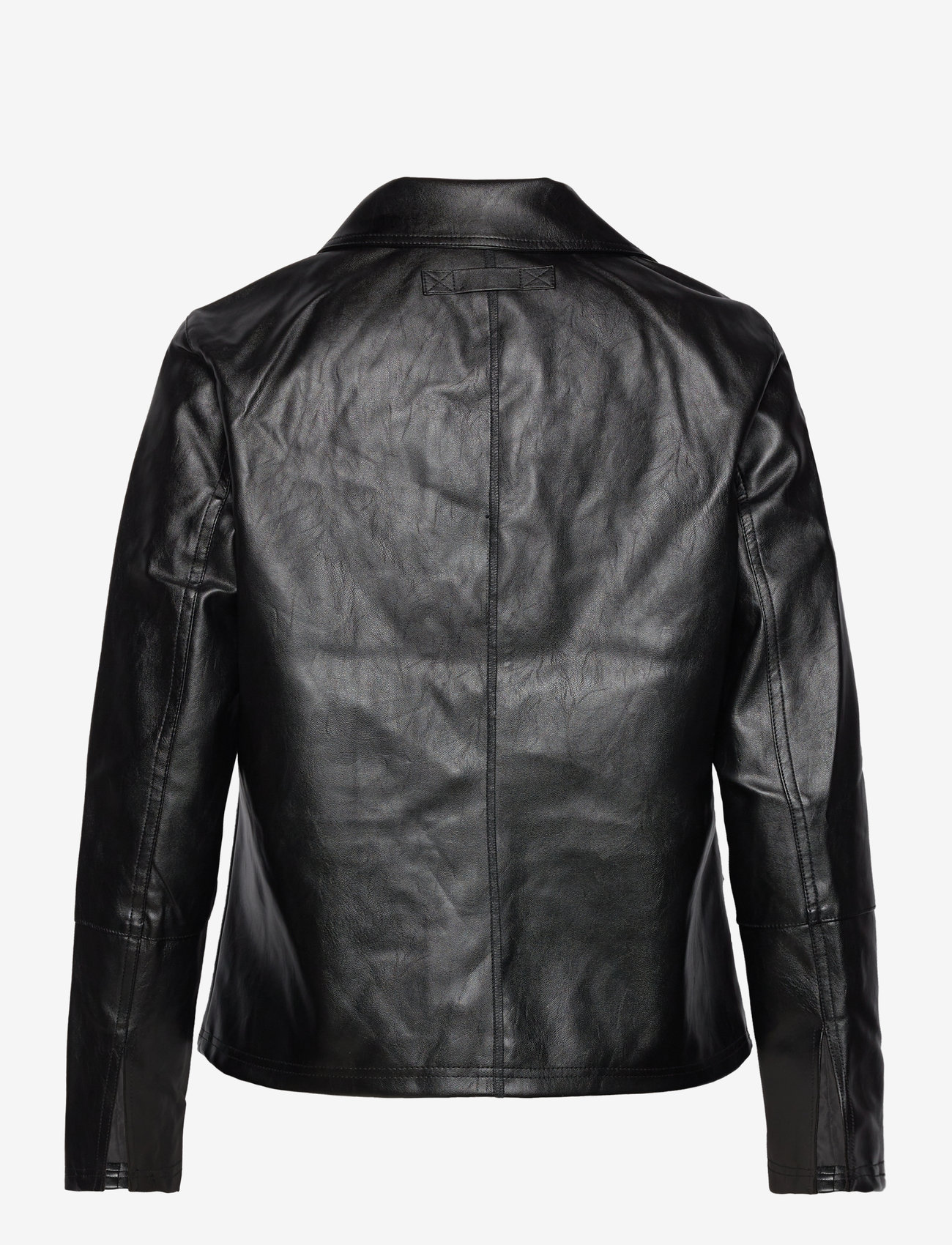 Brixtol Textiles - Sissel Faux Leather Black - frühlingsjacken - black - 2