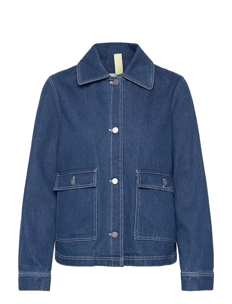 Brixtol Textiles - Sissel Denim Washed Indigo - frühlingsjacken - indigo - 1