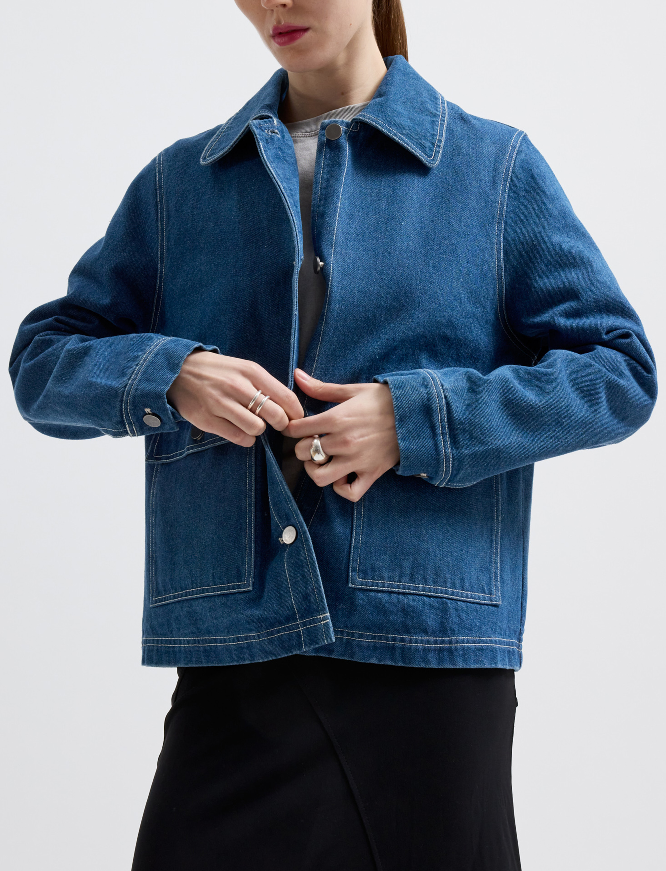 Brixtol Textiles - Sissel Denim - denim jackets - indigo - 5