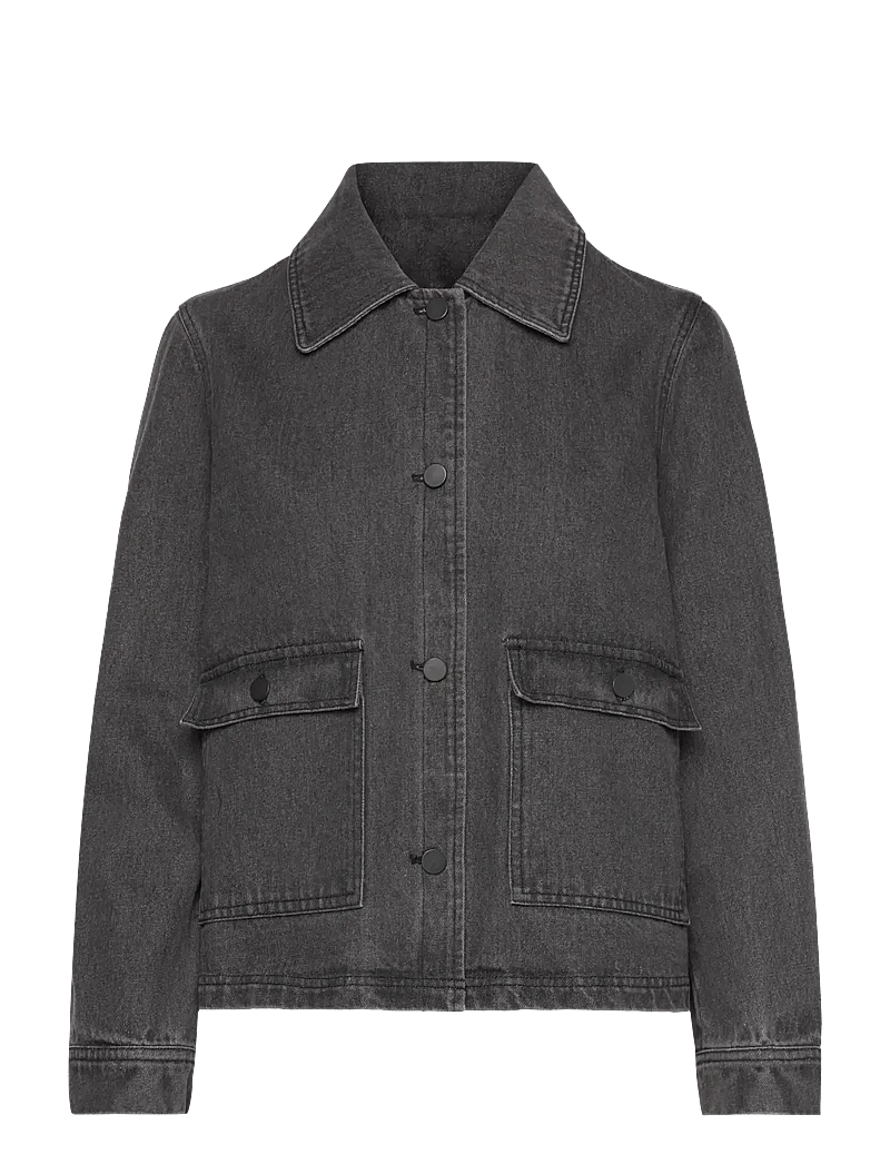 Brixtol Textiles - Sissel Denim Washed Black - jeansjacken - washed black - 1