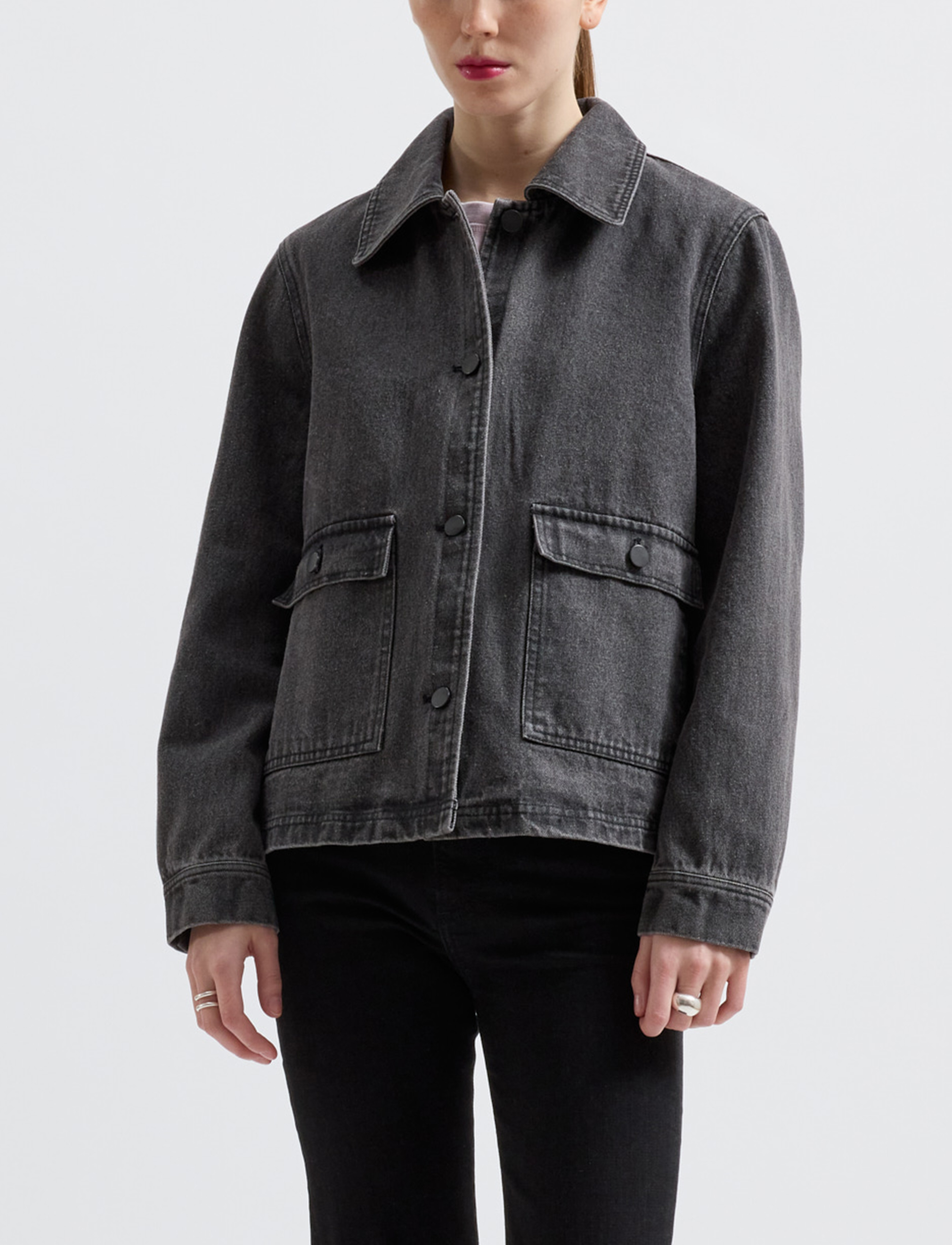 Brixtol Textiles Sissel Denim, XS, Jackets, Schwarz - Frauen
