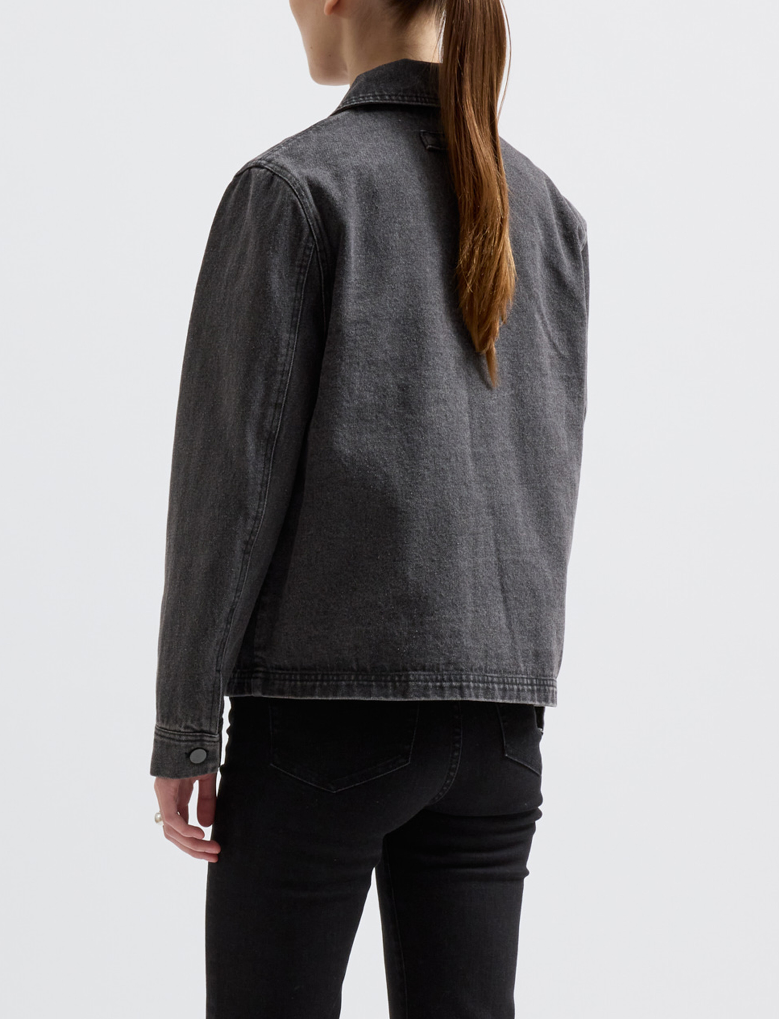 Brixtol Textiles - Sissel Denim - frühlingsjacken - washed black - 3