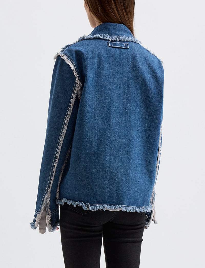 Brixtol Textiles - Sissel Distressed Light Taupe - teksatagid - indigo - 3