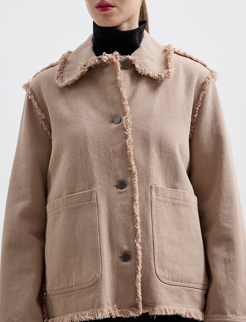 Brixtol Textiles - Sissel Distressed Light Taupe - teksatagid - light taupe - 4