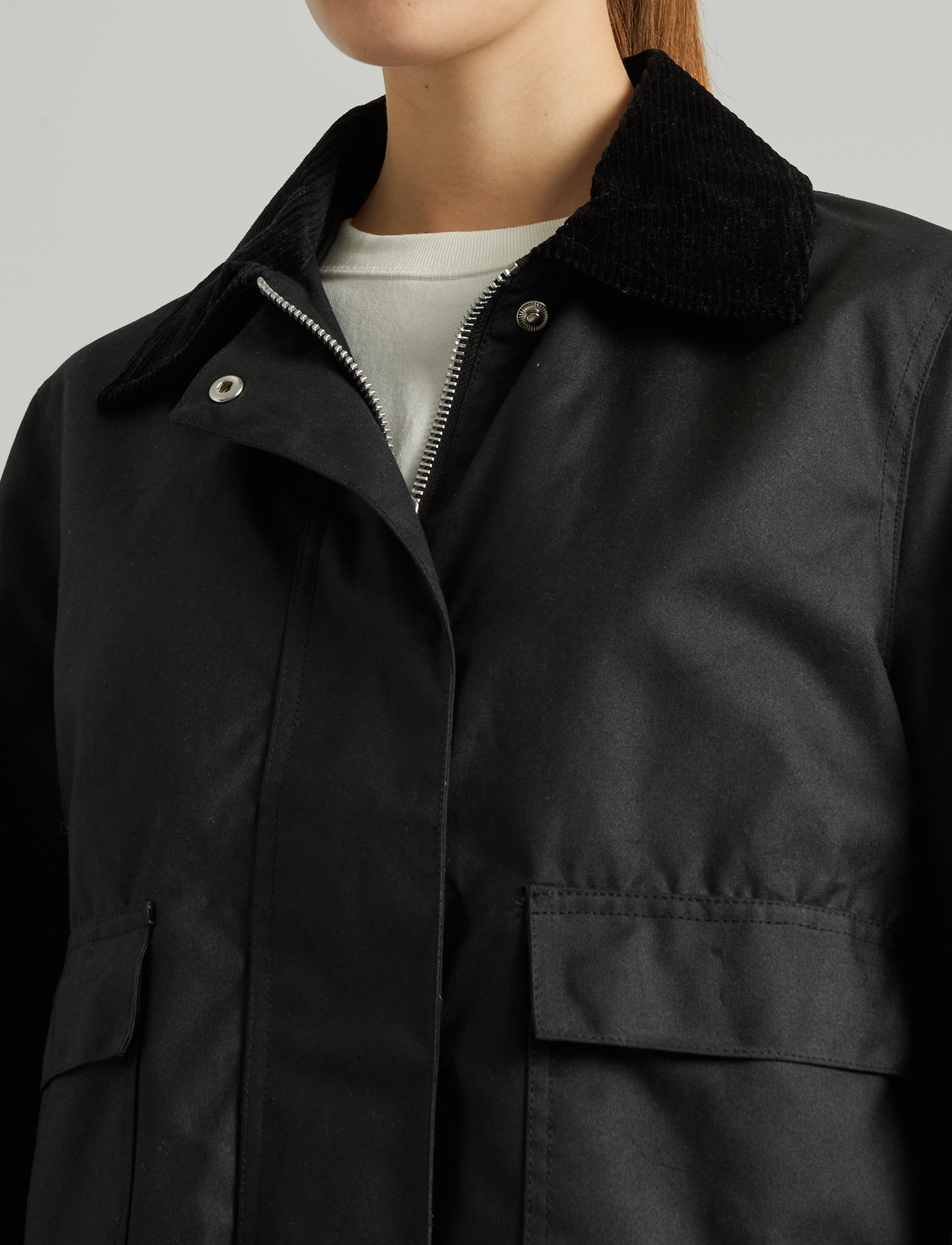 Brixtol Textiles - Sissel Wax - outerwear - black - 5