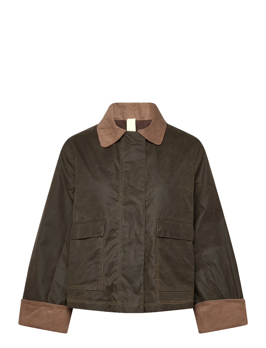Brixtol Textiles - Sissel Wax - lentejassen - light olive - 1