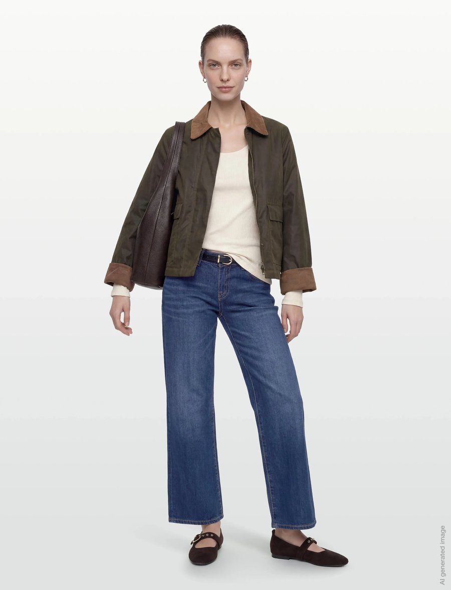 Brixtol Textiles - Sissel Wax - lentejassen - light olive - 0