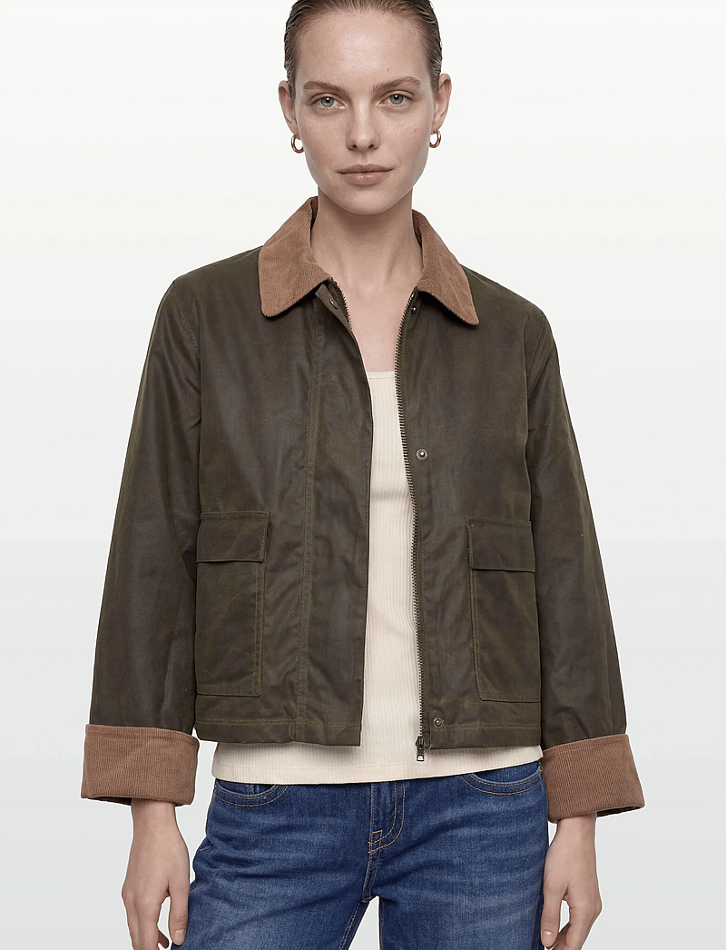 Brixtol Textiles - Sissel Wax - lentejassen - light olive - 3