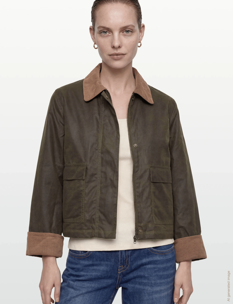 Brixtol Textiles - Sissel Wax - lentejassen - light olive - 3