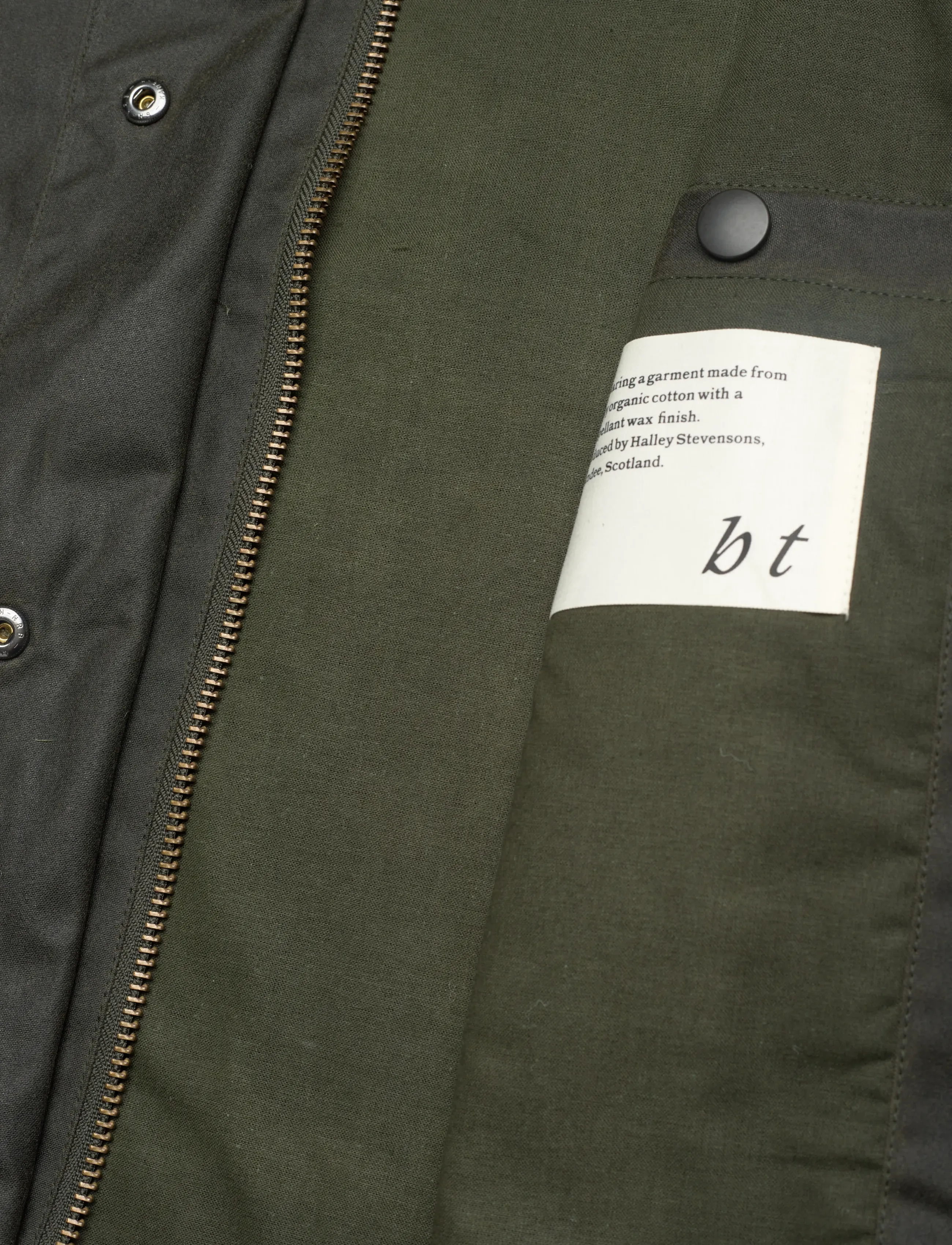 Brixtol Textiles - Sissel Wax - olive - 5