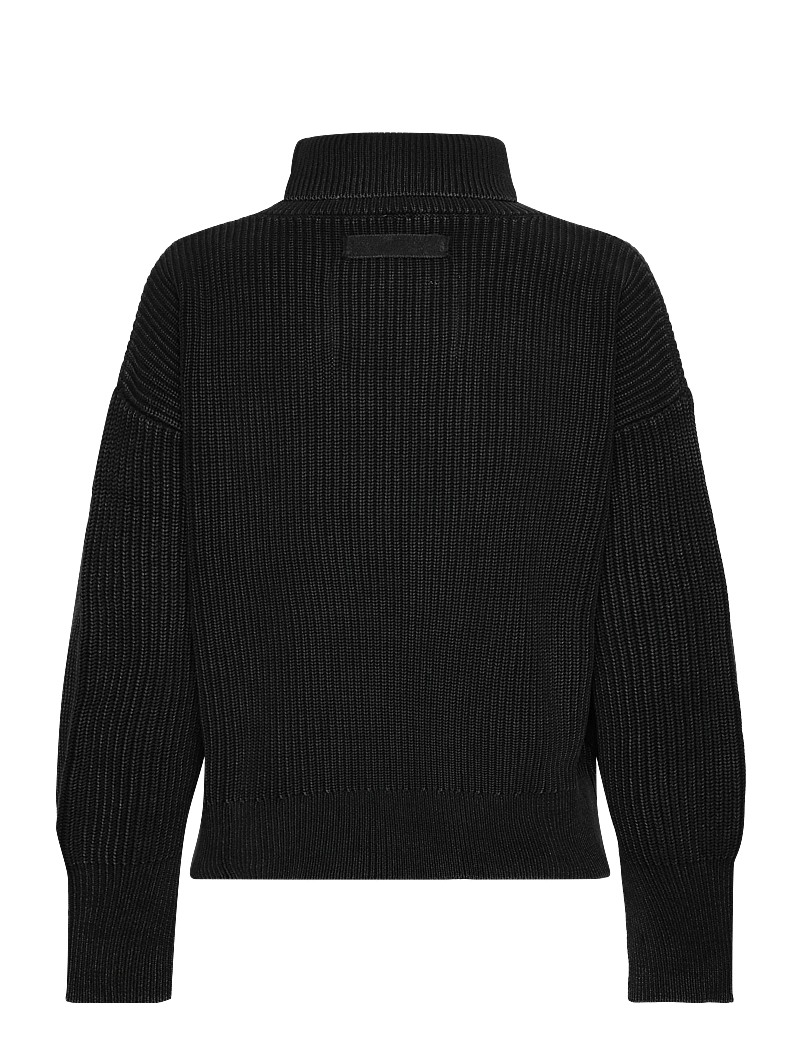 Brixtol Textiles - Sage Dusty Red - rollkragenpullover - black - 2